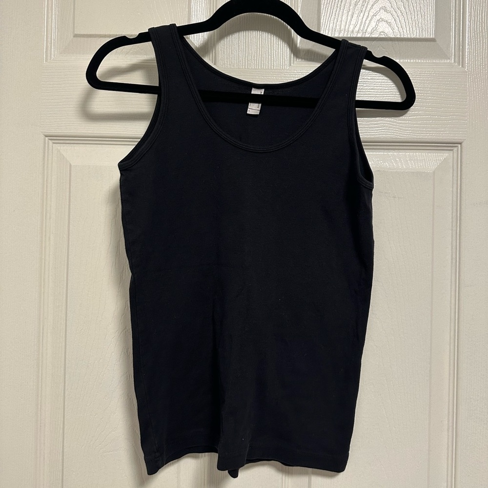 American Apparel Black Tank Top